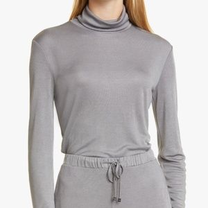 Max Mara Grey Turtleneck Top Size XS